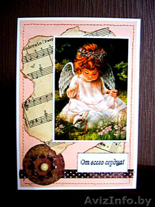 продам или сделаю открытки,  пригласительные,  конверты ручной работы #423069