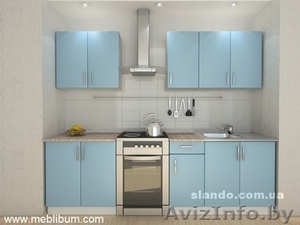 кухня из ДСП голубая р-р 2.0.СКИФ #345144
