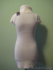 Платье белое вязанное #487535