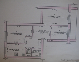 Срочно продам 3-х комнатную квартиру г.Поставы. #516651