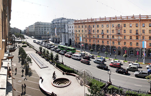 1 квартира возле Октябрьской площади в аренду посуточно. Wi-Fi,  Центр. #518129