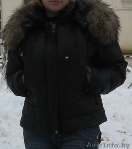 зимняя куртка с натуральным мехом  #533992