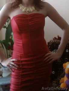 длинное красное вечернее платье #555930