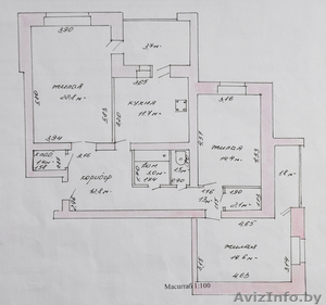 Большая 3х комнатная квартира в центре #569294