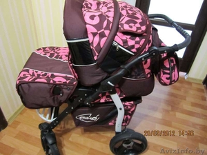Коляску универсальную борд.-роз. Rico Master отл.сост. #588918