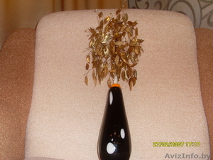 декоративные бутылки, деревья из бисера,  витражные картины, декоративные бутылки н #594123