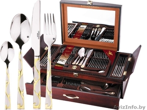 Набор столовых приборов «Leonardo Gold» 72 предмета. доставка по Минску и РБ #653047