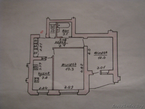 Продаю 2-ухкомнатную квартиру в центре города #664378