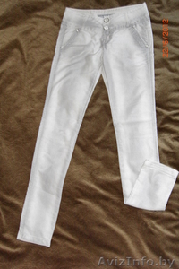 Джинсы бело-серые,  размер 34 #695958