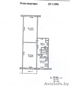 Продам 2-ухкомнатную квартиру в Полоцке  #699683