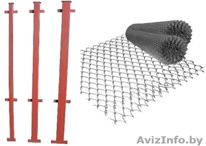 Сетка-рабица оцинкованная / сетка рабица черная #706151