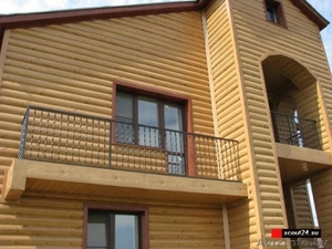 Блок - хаус сосна,  сорта: А АВ С,  размеры: 1)т.28мм*145*6м 2)т.20мм*96*6м  #715411