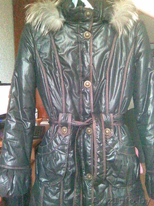 Демисезонное пальто чёрно-серого цвета #719997