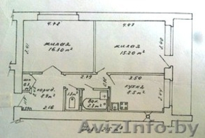 Продается 2-комнатная квартира в центре г.Минска по ул. К Маркса,  42,   #705572