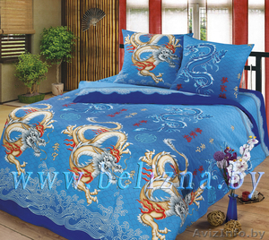 Постельное белье Бязь,  двуспальный с Евро простыней. #745708