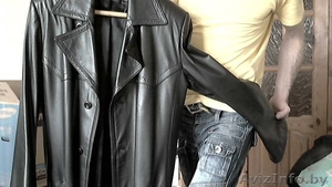продам натуральный кожаный плащ #776531