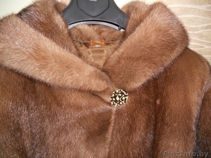 Новая норковая шуба из цельных пластин(скандинавская норка), размер 50.Не крашенн #778393
