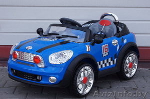 Машина детская на аккумуляторе Мини Купер  MINI Cooper S (радиоуправление,  MP3,   #769503