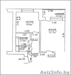 двухкомнатная квартира в Атолино #782267