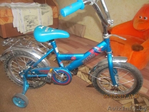 Велосипед детский mustang 42 361 GW 14P. отличное состояние. доставим по РБ #783709