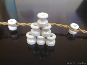 ролик керамический для декоративной проводки #789002