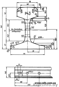 Рельс железнодорожный Р43 (новый,  б/у,  с госрезерва)) #793842