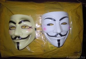 Маска Гая Фокса,  Guy Fawkes Mask,  ОПТОМ #805007