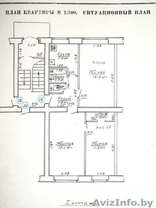 3-х комн. кв. в г/п Ружаны Брестской обл. Пружанского р-на. #825479