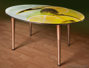 Столы кухонные, стулья хром, полимер, барные. #844884