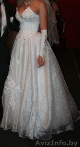 Белоснежное,  красивое свадебное платье #851051