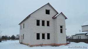 СРОЧНО!!! В Приборе.  Продается 2-эт. коттедж блок/кирпич  #834850