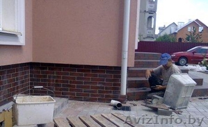 Облицовка клинкерной плиткой,  керамогранитом #549383