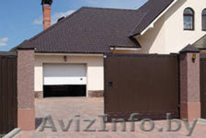 Акция!Ворота гаражные секционные.Канада. Роллеты от 38 евро/м.кв. #849792