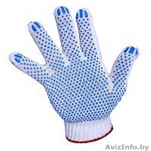 Перчатки х/б ПВХ 7 класс,  10 класс #843819