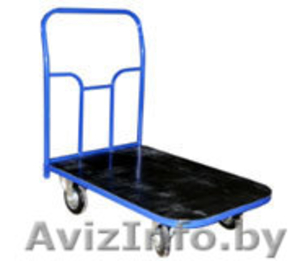 Тележка платформенная с противоскользящим резиновым покрытием серии ТПР.  #846859