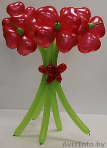 Изготовление букетов цветов из воздушных шаров. Марьина Горка #860058