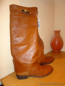 Сапоги женские,  кожанные,  39 размер #852468
