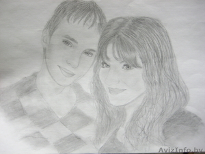  портрет с фотографии на А4 карандашом #851823