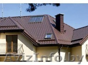 Металлочерепица Монтеррей,  профнастил для заборов,  водосточные системы #873935