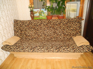 Диван. Цвет леопардовый и шоколадный. б/у #875651