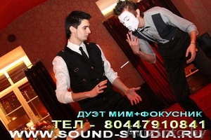 Фокусник и мим дуэт артистов оригинального жанра #879502
