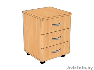 Тумба подкатная офисная на три шуфлядки #876087