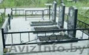 Благоустройство мест захоронения.Установка памятников #907097