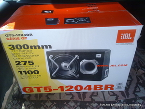 Авто.сабвуфер корпусной JBL GT5-1204 BR на 1100W #895795