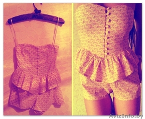 Мини комбез с юбочкой #911804