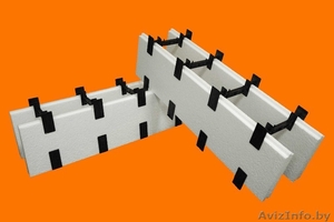 несъемная опалубка из пенополистирола для строит. стен и фундамента #944954