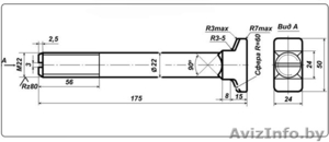 Болт М22х175 закладной в сборе   #936686