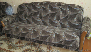 Мебель мягкая один большой диван, два кресла #948423