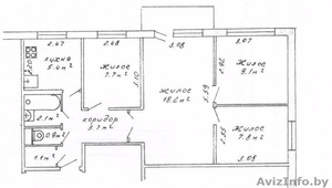 4 - комнатная квартира в центре города ! Набережная ! #959862