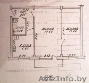 Двухкомнатная квартира на третьем этаже #973419